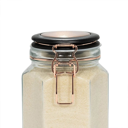 Amici Home Adler Hermetic Canister Jar Hexagon Set of 2