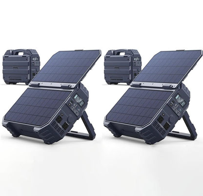 Spring Sale💥Last Day Buy 1 Get 1 Free💥Portable Power Station with Built-in Solar Panel