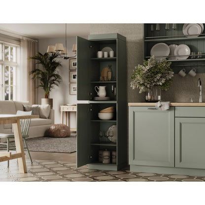 100% Solid Wood 16.5" Kitchen Pantry Cabinet with Doors by Palace Imports