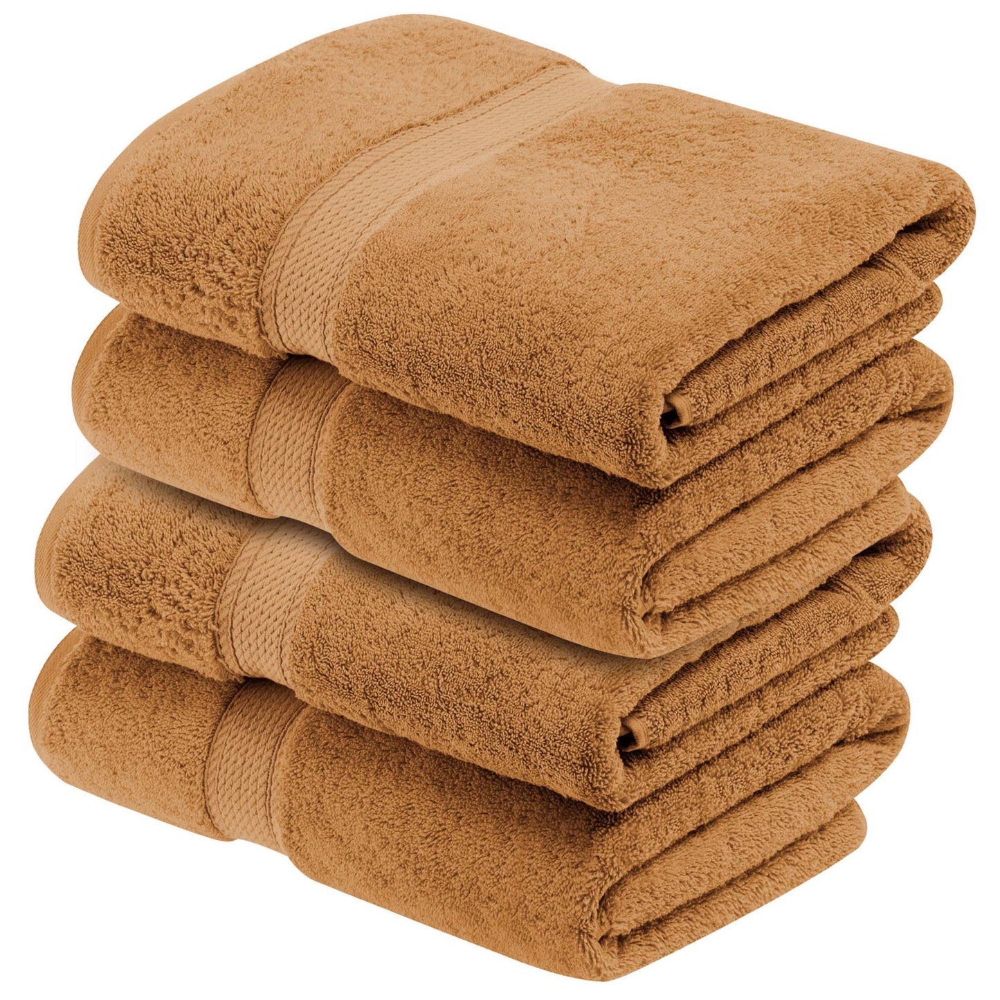 Superior Egyptian Cotton Pile Heavyweight Bath Towel Set of 4
