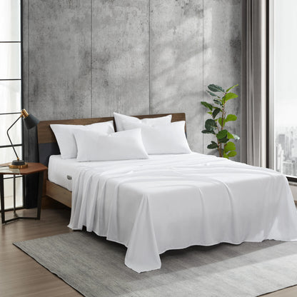 Kenneth Cole Solution Recyled Polyester Solid Bonus Sheet Set