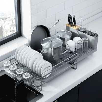 26.7'' Kitsure Large Dish Drying Rack - Extendable Dish Rack