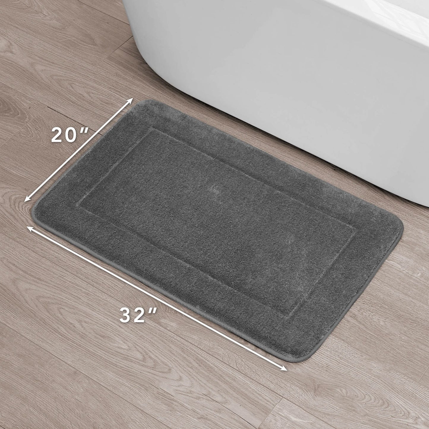 Oliver Brown Terry Memory Foam Bath Mat