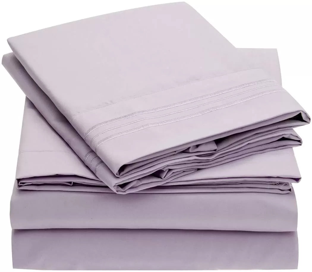 Brushed Microfiber Hypoallergenic 4 pcs Bedsheet Set