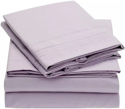 Brushed Microfiber Hypoallergenic 4 pcs Bedsheet Set