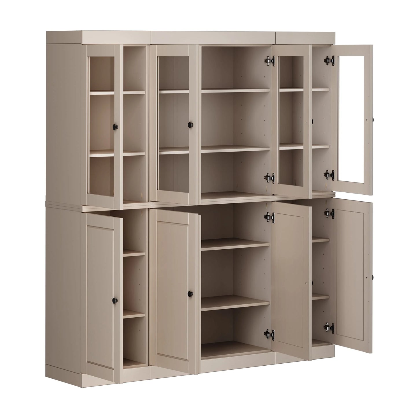 100% Solid Wood 65" Kitchen China Pantry Buffet by Palace Imports - 65" x 71.5"