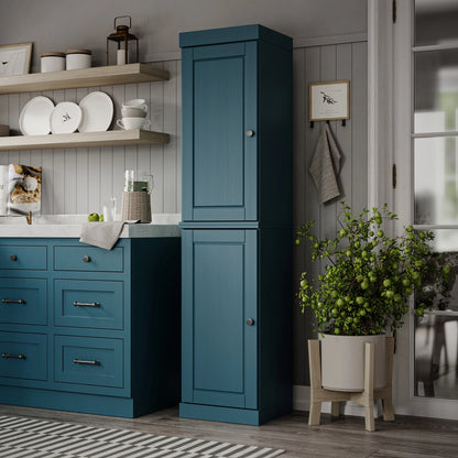 100% Solid Wood 16.5" Kitchen Pantry Cabinet with Doors by Palace Imports