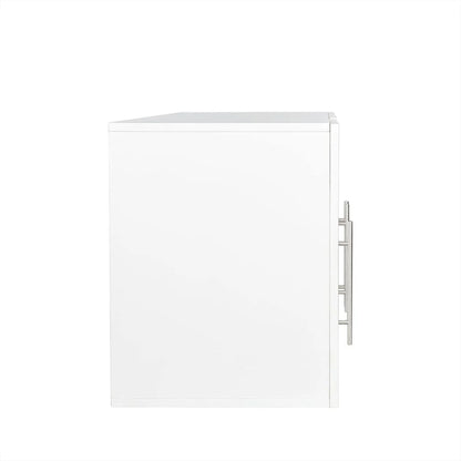 Stackable Wood Wall Mounted Storage Cabinet,White