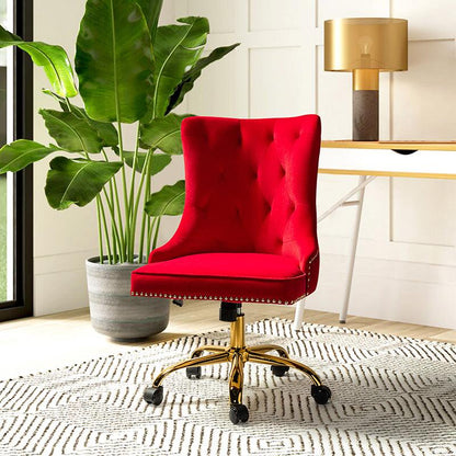 Adega Velvet Adjustable Office Chair