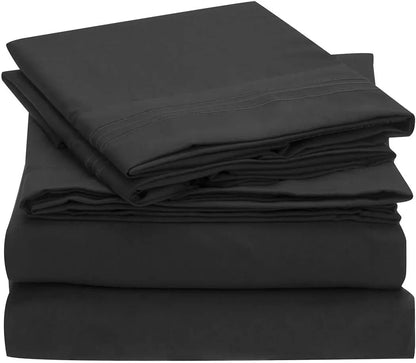 Brushed Microfiber Hypoallergenic 4 pcs Bedsheet Set