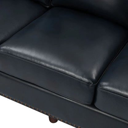 Christoph 84" Genuine Leather Sofa