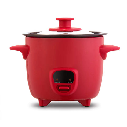 Mini Rice Cooker Steamer with Removable Nonstick Pot - Pink