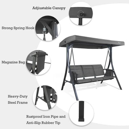 Otteridge Patio Porch Swing with Stand