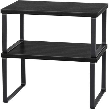 Stackable Kitchen Cabinet Shelves Organizer