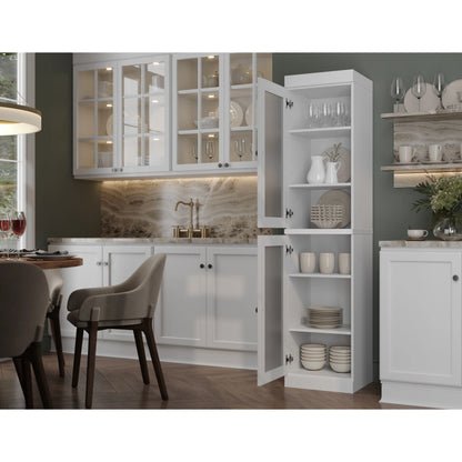 100% Solid Wood 16.5" Kitchen Pantry Cabinet with Doors by Palace Imports