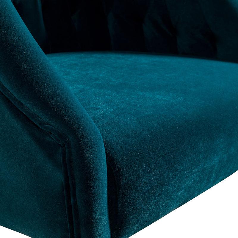 Penelope Velvet Tufted Office Chair