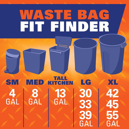Hefty Ultra Strong Trash Bags, Black Tall Kitchen Trash Bags 13 Gallon Size, Break Resistant Drawstring Enclosure, Continuous Odor Control, Blackout, Clean Burst Scent, 80 Bags