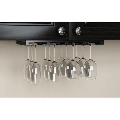 Rustic State Under Cabinet Wooden Stemware Rack Holder 17"x10"