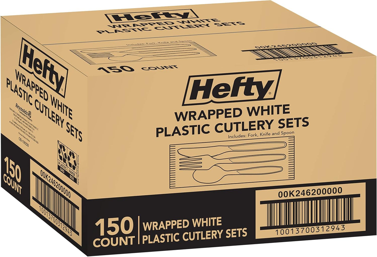Hefty Heavy Duty Plastic Spoons, 300 Count, Bulk Clear Disposable Spoons for Offices, Cafeterias, Concession Stands, Restaurants, Large Events, and More