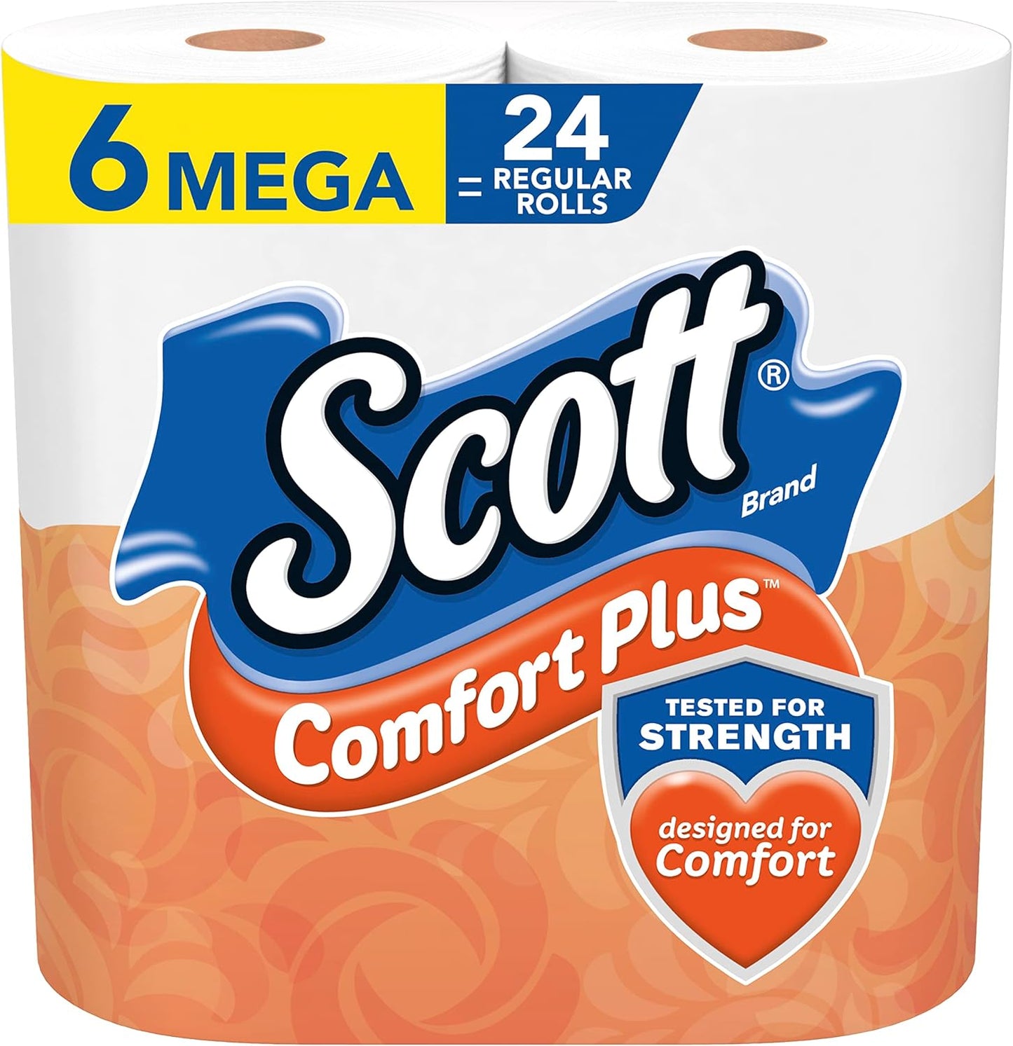 Scott ComfortPlus Toilet Paper, 12 Triple Rolls, 231 Sheets per Roll, Septic-Safe, 1-Ply Toilet Tissue