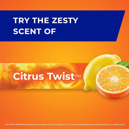Hefty Ultra Strong Tall Kitchen Trash Bags, Citrus Twist Scent, 13 Gallon, 80 Count