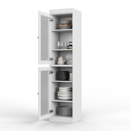 100% Solid Wood 16.5" Kitchen Pantry Cabinet with Doors by Palace Imports