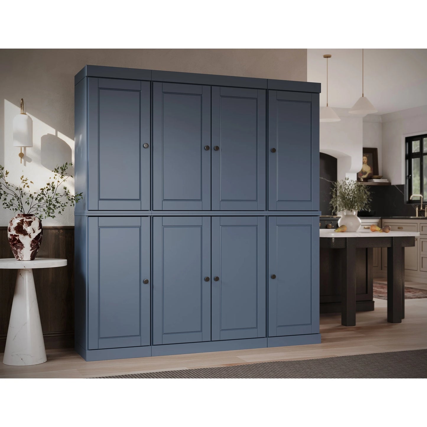 100% Solid Wood 65" Kitchen China Pantry Buffet by Palace Imports - 65" x 71.5"
