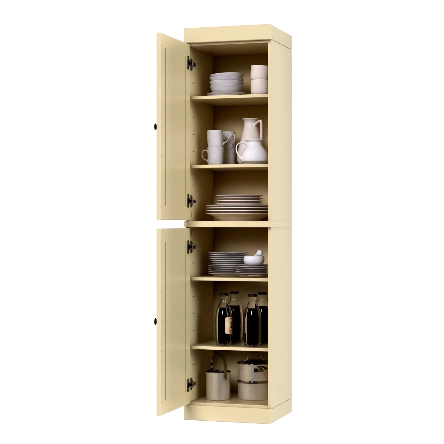 100% Solid Wood 16.5" Kitchen Pantry Cabinet with Doors by Palace Imports