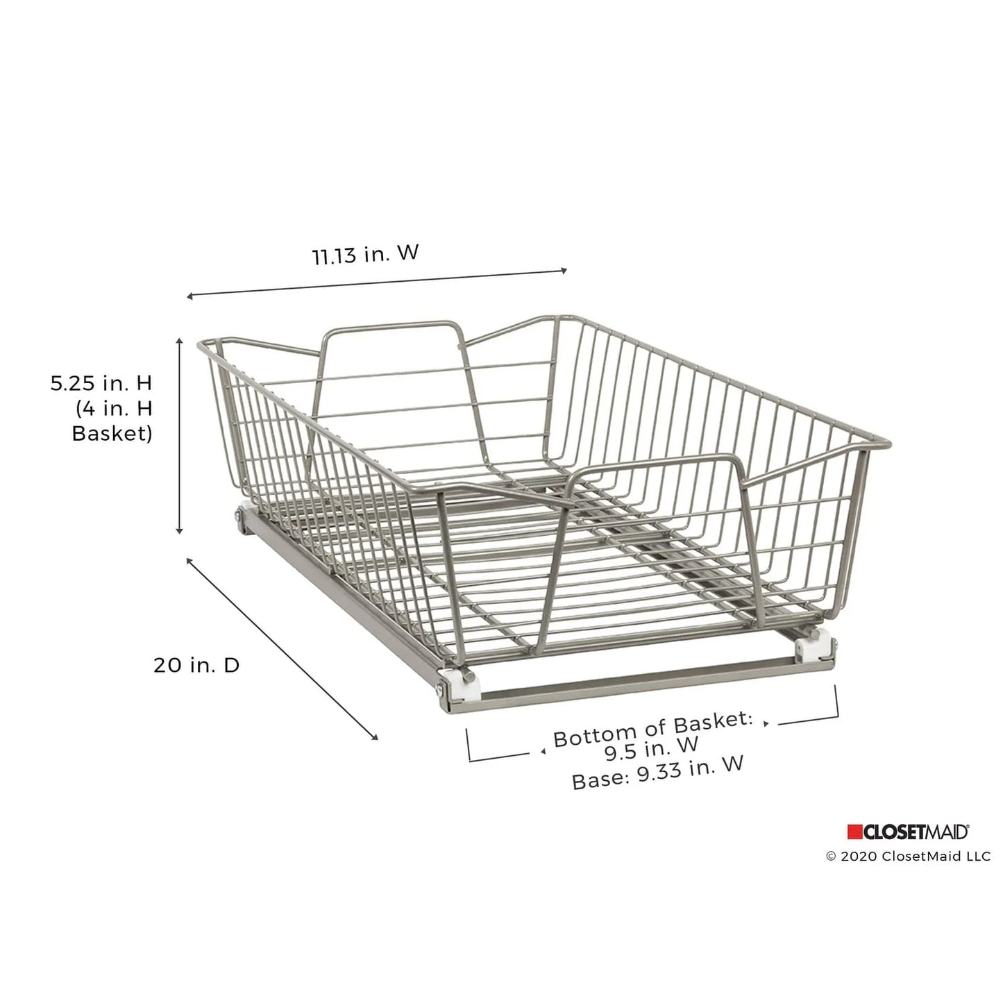 ClosetMaid Nickel-finished Steel Pull-out Cabinet Organizer