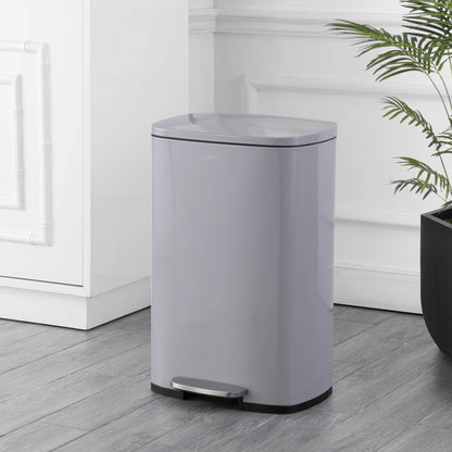 happimess 13-Gallon Trash Can with Soft-Close Lid and FREE Mini Trash Can