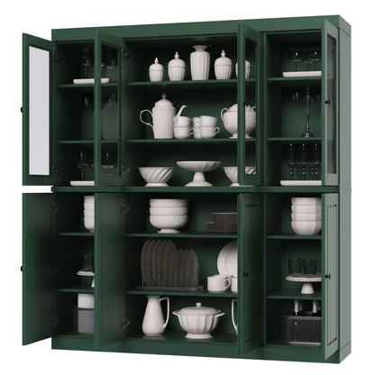 100% Solid Wood 65" Kitchen China Pantry Buffet by Palace Imports - 65" x 71.5"