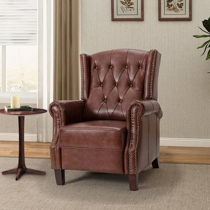 Ryland Genuine Leather Manual Recliner