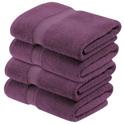 Superior Egyptian Cotton Pile Heavyweight Bath Towel Set of 4