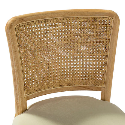 Blanca Cane Task Vanity Table Chair