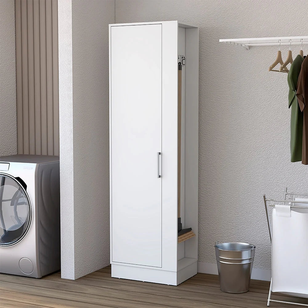 Lilo 72" Tall 6-Shelf Storage Cabinet Broom Closet - N/A