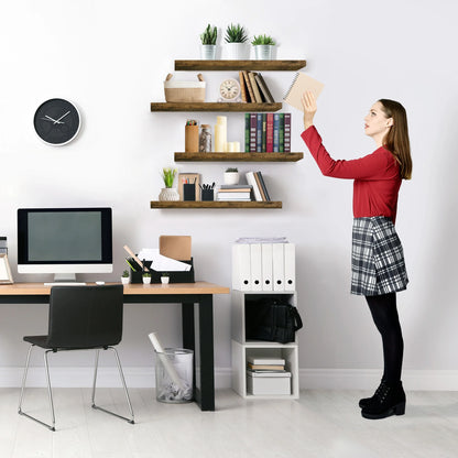 Sorbus Floating Wall Shelves Wall Mounted (4 Pack)