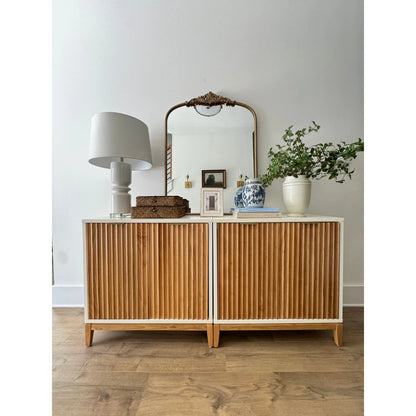 Jasper Modern Sideboard, Kitchen Storage Cabinet with Fluted Doors