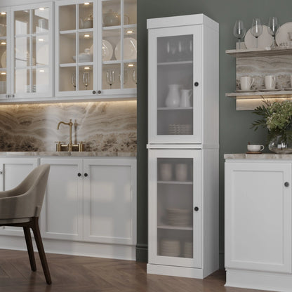100% Solid Wood 16.5" Kitchen Pantry Cabinet with Doors by Palace Imports