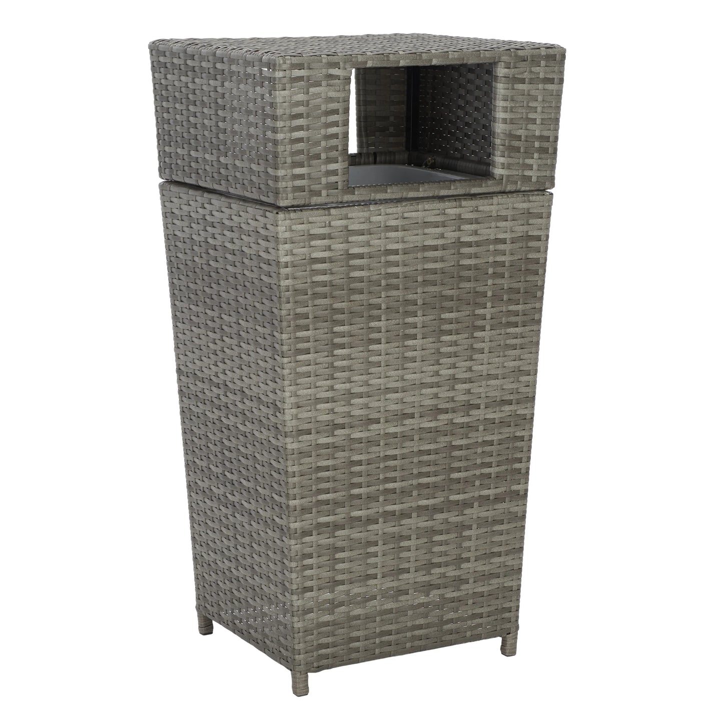 SAFAVIEH Outdoor Jennie Trash Bin (Fully Assembled)