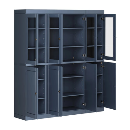 100% Solid Wood 65" Kitchen China Pantry Buffet by Palace Imports - 65" x 71.5"