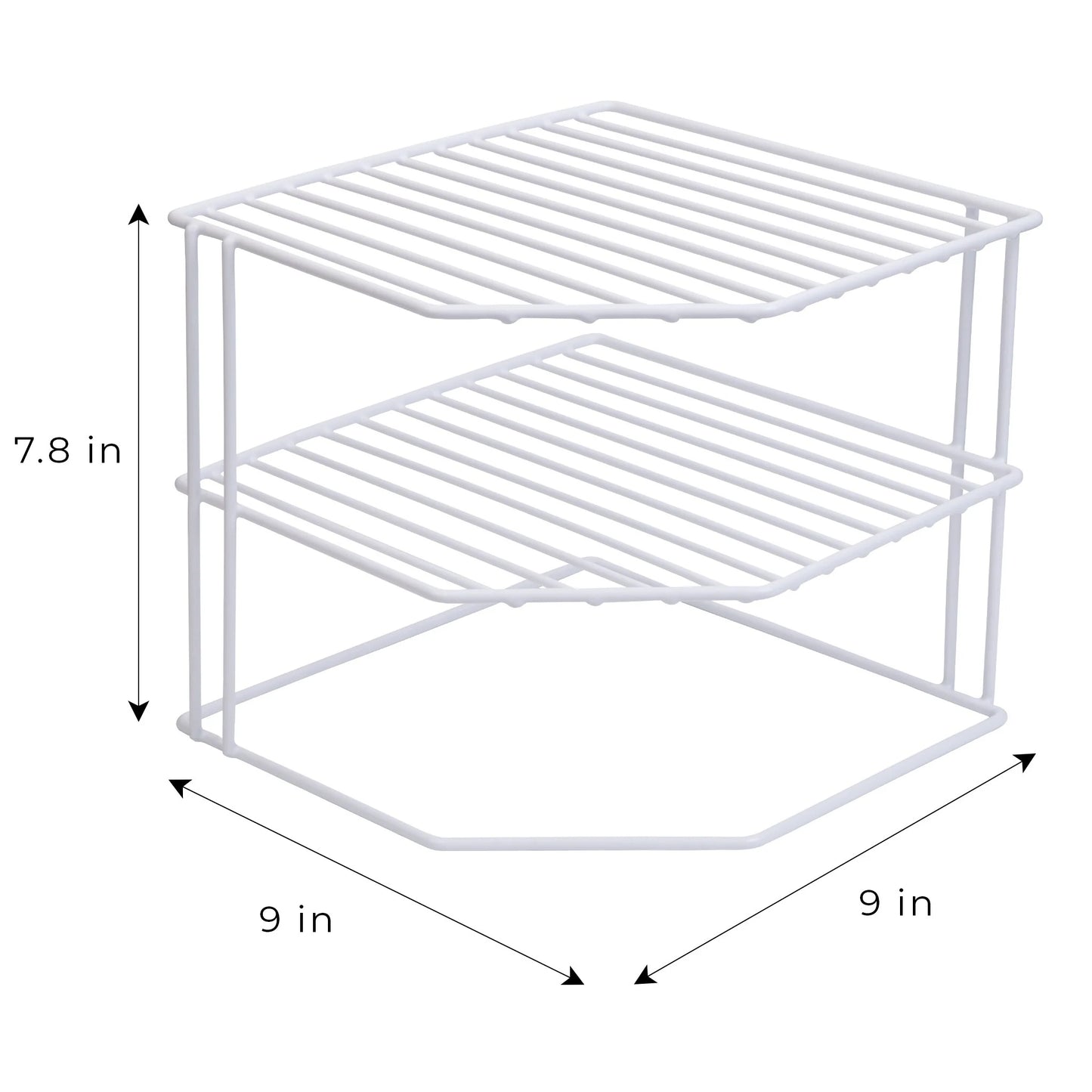 Smart Design 3-Tier Kitchen Corner Shelf Rack