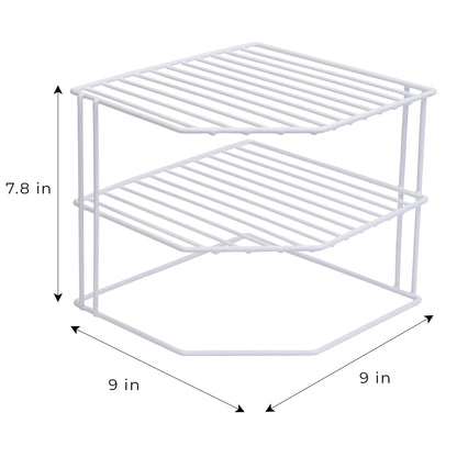 Smart Design 3-Tier Kitchen Corner Shelf Rack