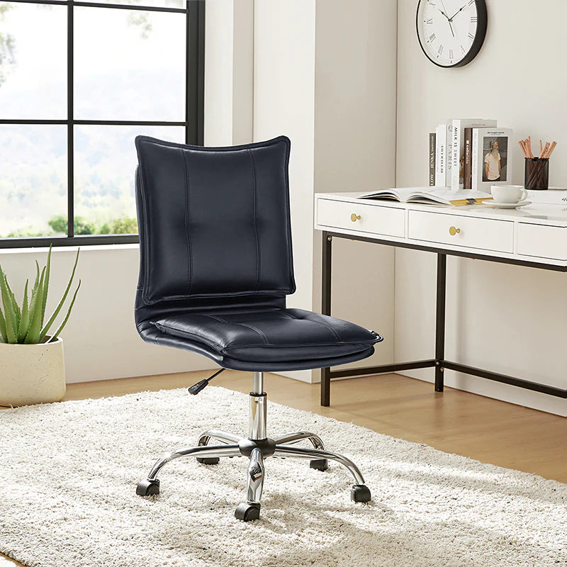 Edwin Leather Swivel Task Chair