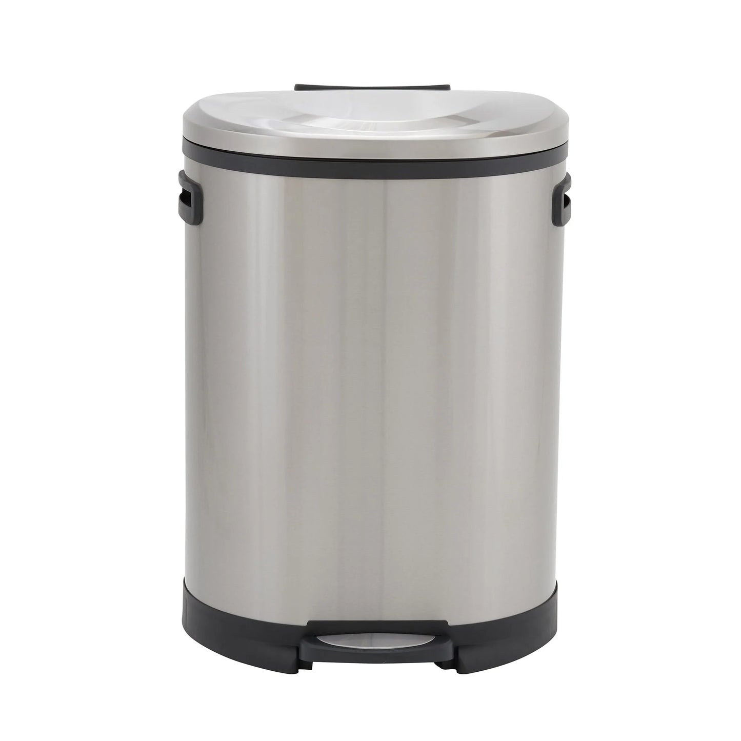 Household Essentials Stainless Steel Step Trash Can with Plastic Liner