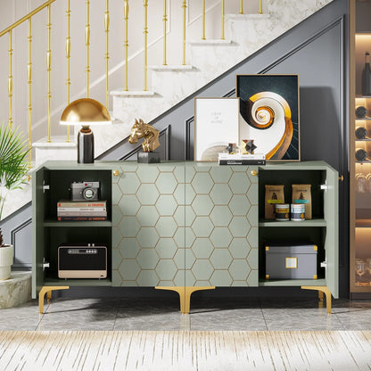 31.5'' Modern Accent Storage Cabinet for Living Room Kitchen (Set of 2 )