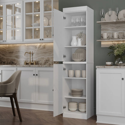 100% Solid Wood 16.5" Kitchen Pantry Cabinet with Doors by Palace Imports