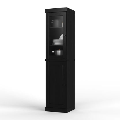100% Solid Wood 16.5" Kitchen Pantry Cabinet with Doors by Palace Imports