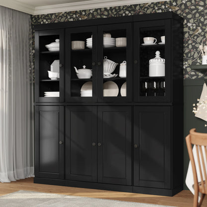100% Solid Wood 65" Kitchen China Pantry Buffet by Palace Imports - 65" x 71.5"