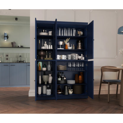 Palace Imports 100% Solid Wood 48.5" China Pantry Cabinet with Solid or Clear Glass Doors and Adjustable Shelves - 48.5" x 71.5"