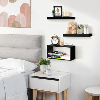 Sorbus Floating Shelves for Wall Set of 3 - 16"L X 5.5"W X 7.75H